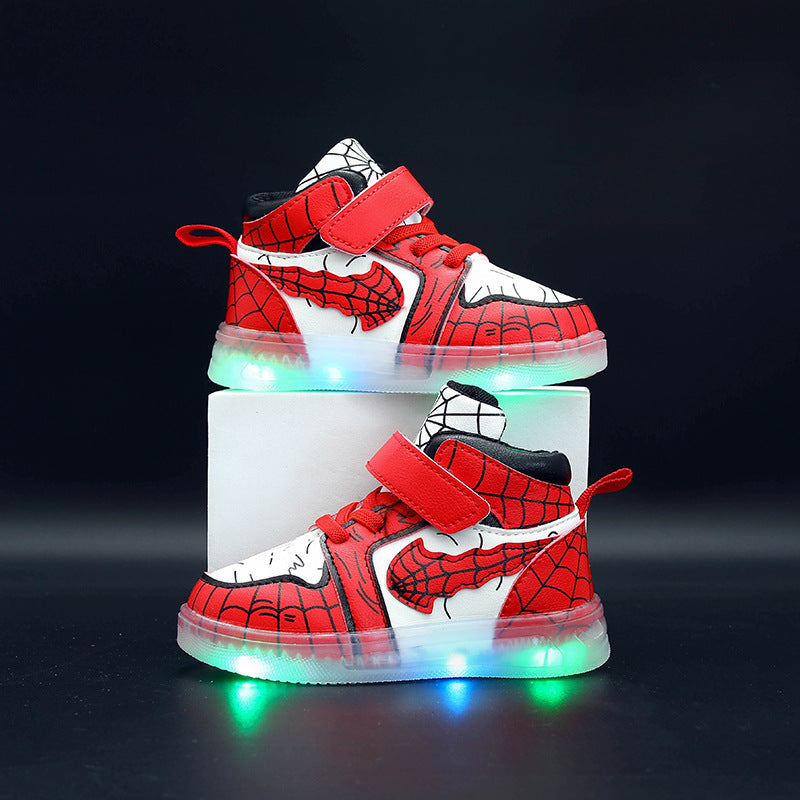 LED-Sneaker aus Lederimitat für Jungen