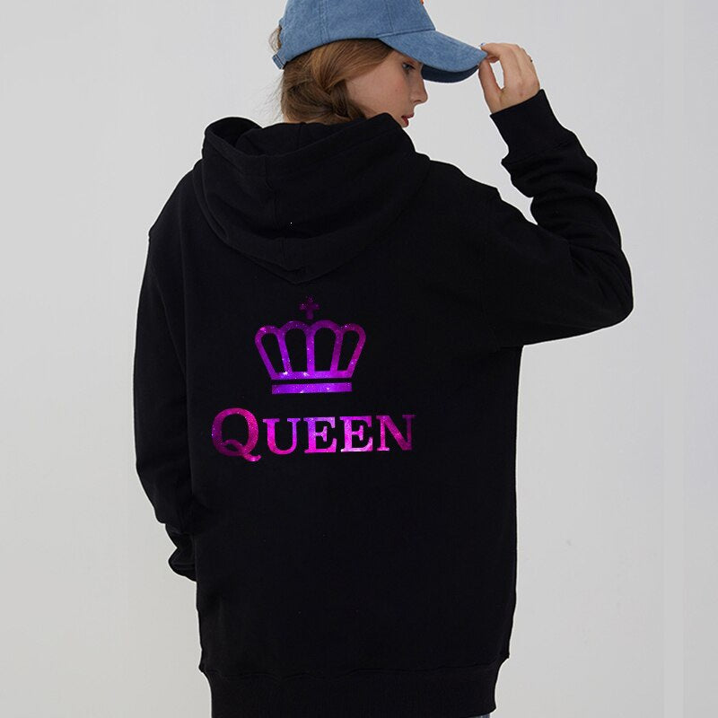 KING QUEEN Couple Hoodie – Ansicht 3