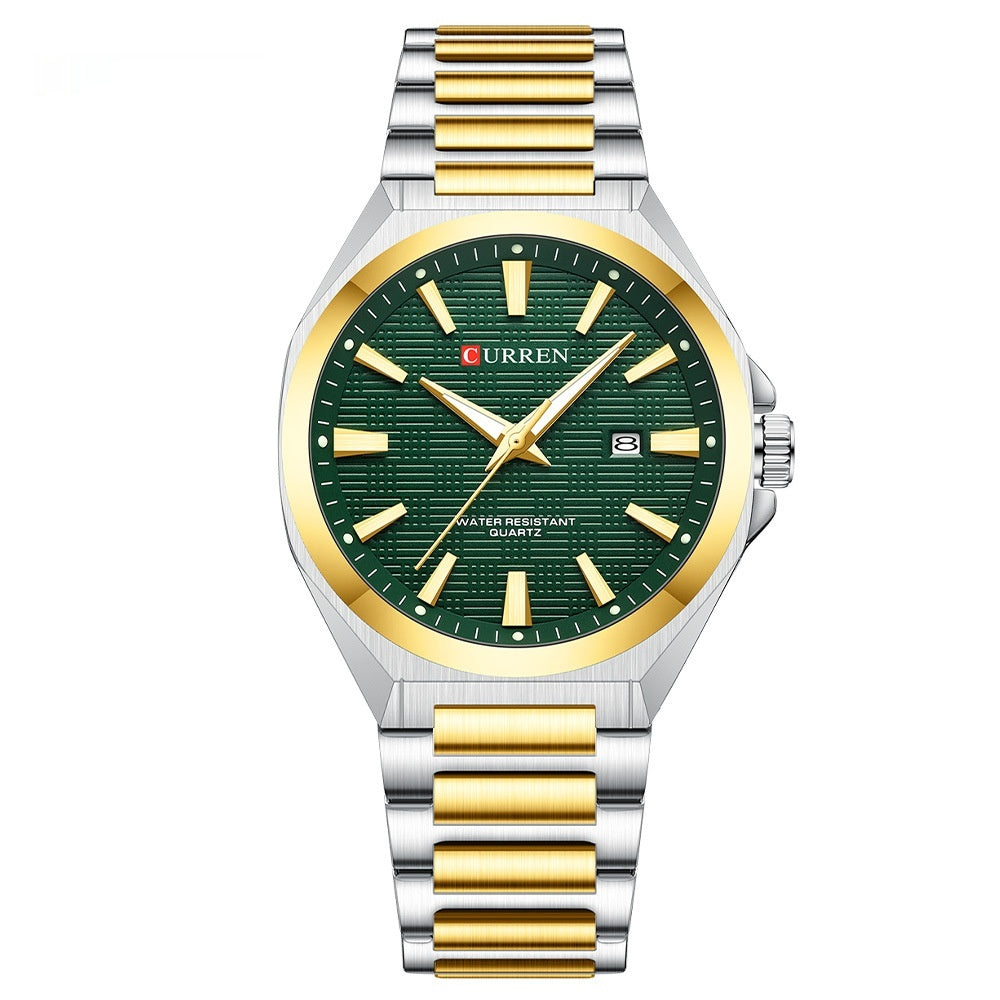 Retro-Minimalistische Herrenuhr mit großem Zifferblatt