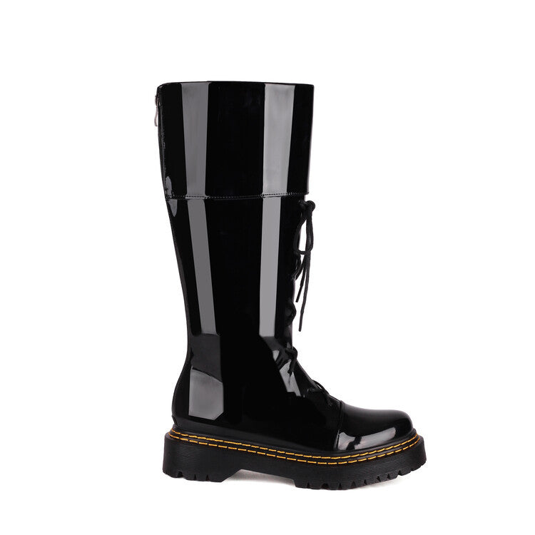 High-Heel Overknee-Stiefel zum Schnüren – Bild 6 | LuxeStyle