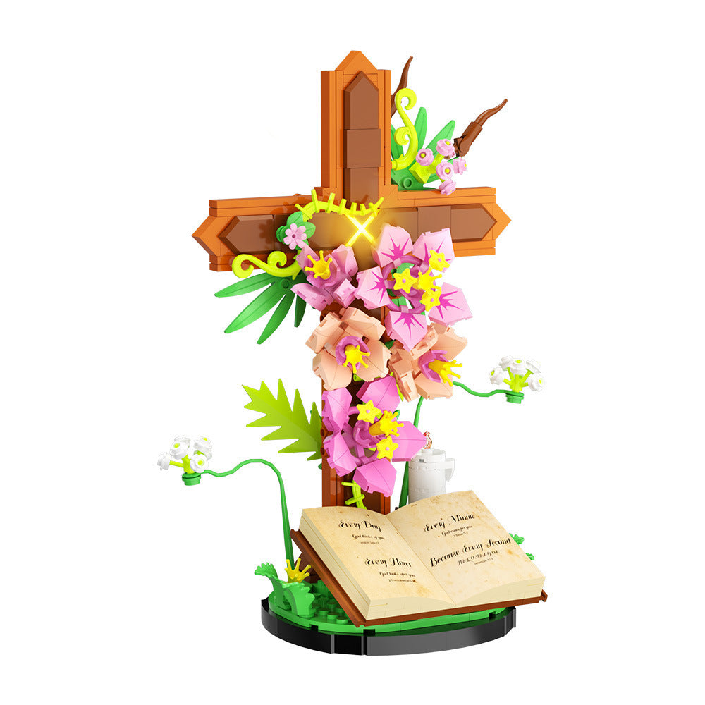 Kreuzblume Baustein-Modell als Deko-Geschenk