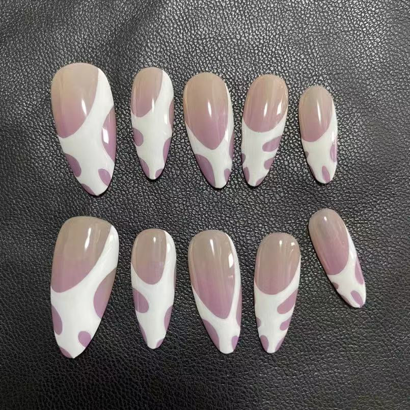 Mandel French Manicure – Advanced · Press-on-Nägel | LuxeStyle