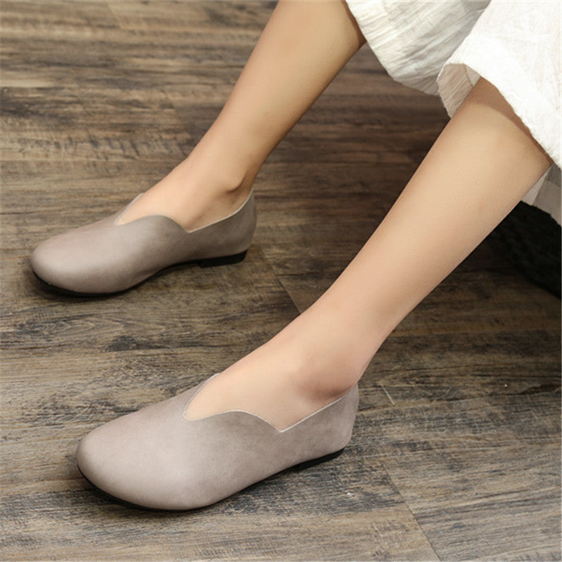 Vintage Leder Flats