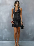 Sexy Neckholder-Minikleid mit Polka-Dots – Bild 8 | LuxeStyle