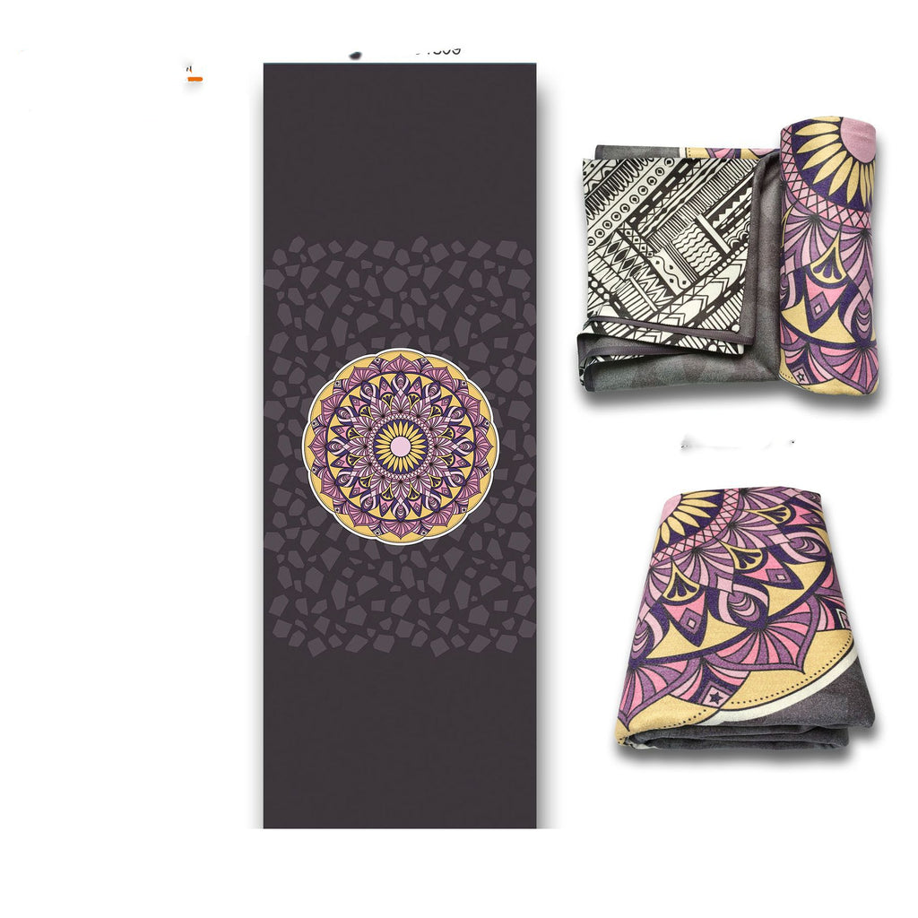 Yogamatten-Handtuch mit Mandala-Design