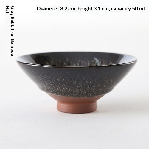 Zisha Keramik Gongfu Teetasse – Tenmoku Glasur