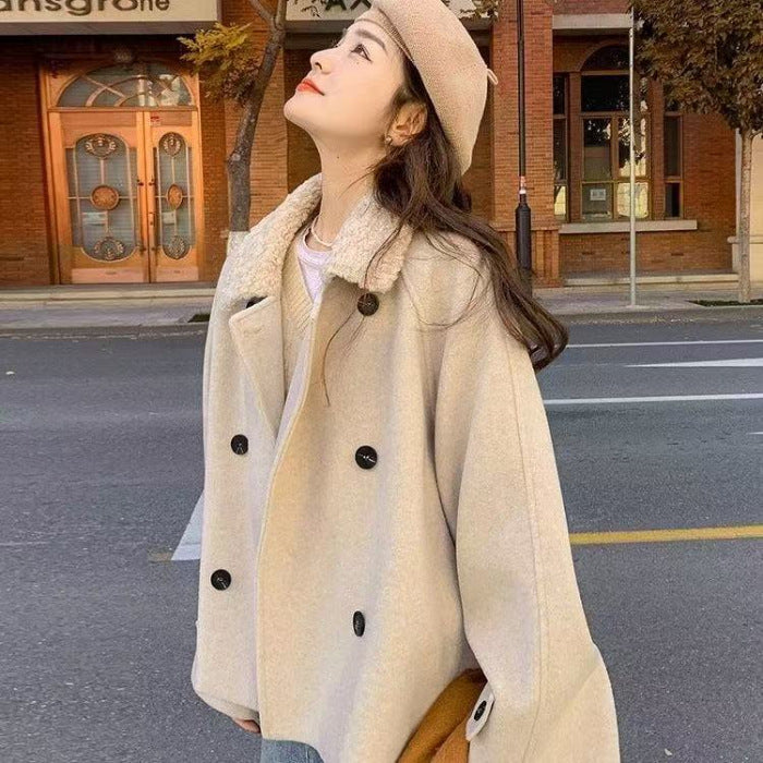 Kurzer Wollmantel für Damen – Bild 3 | LuxeStyle