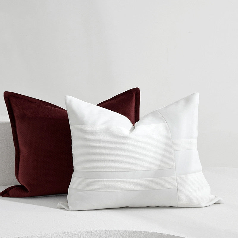 Modernes Kissenbezug-Set, Rot-Weiss – Bild 8 | LuxeStyle