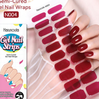 Semi-cured Gel-Nagelsticker «Ice Transparent Nude»