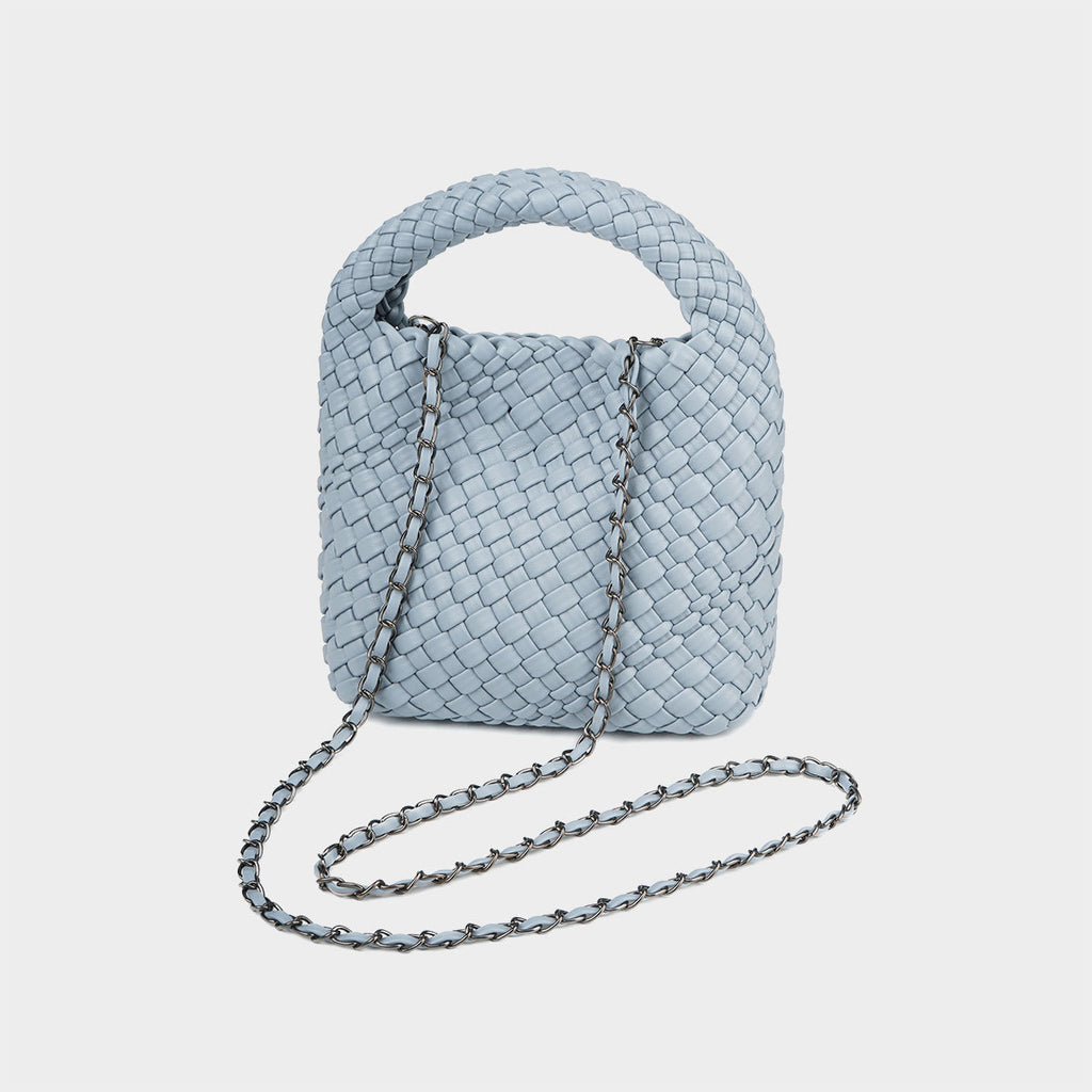 Handgewebte Umhängetasche mit Kette – Bild 11 | LuxeStyle