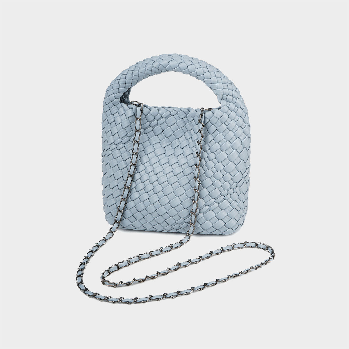 Handgewebte Umhängetasche mit Kette – Bild 11 | LuxeStyle