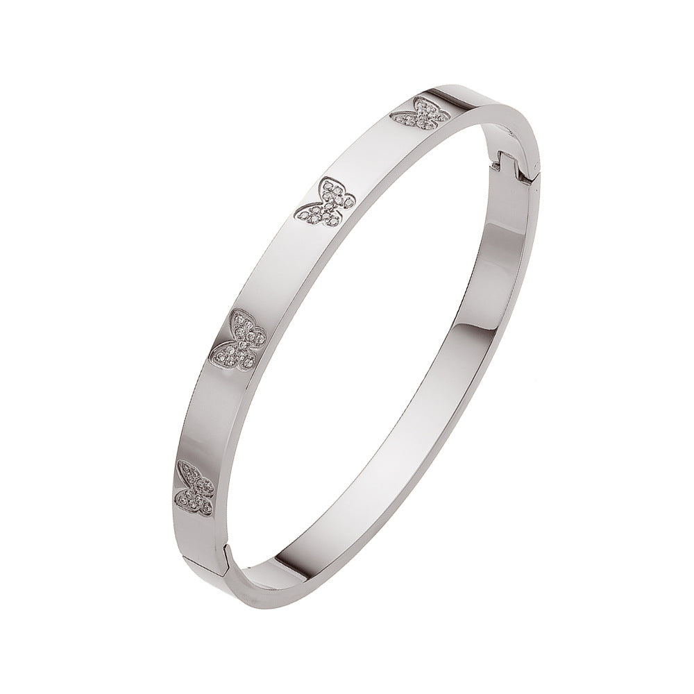 Armband mit Schmetterling aus Edelstahl | LuxeStyle