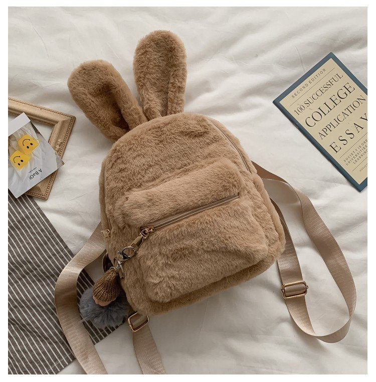 Plüsch-Rucksack mit Hasenohren für Kinder