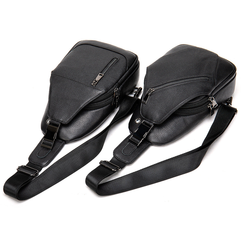 Schwarzes Leder-Taschen-Set – Bild 8 | LuxeStyle