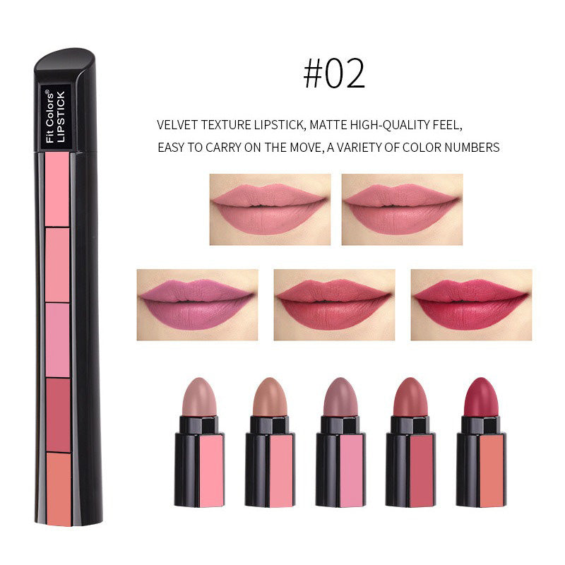 Matte Samt Lippenstift-Set (10 Farben) – Ansicht 3
