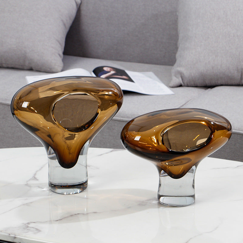 Kerzenständer aus Glas im modernen Design – Ansicht 5