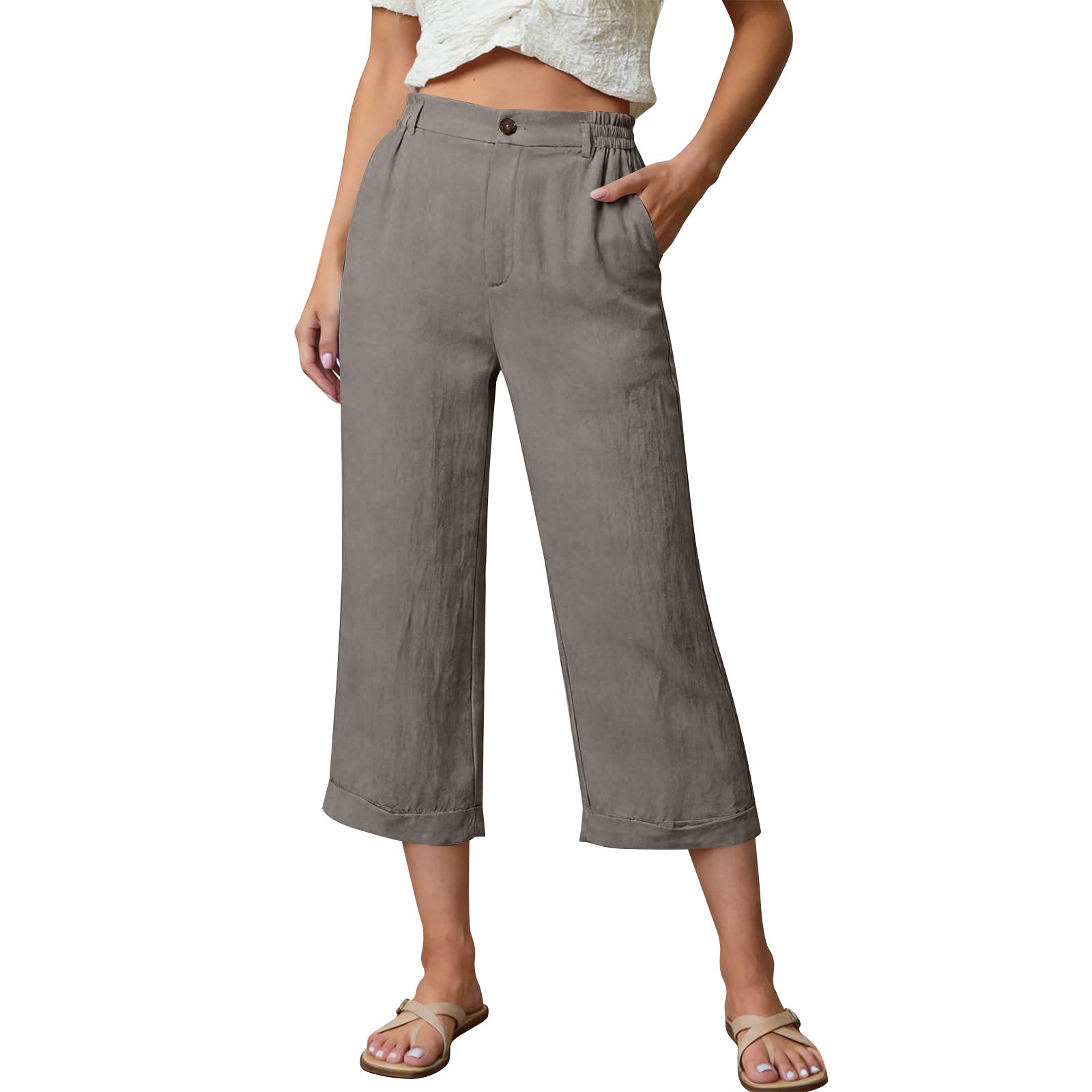 Luftige Caprihose mit Taschen für den Sommer
