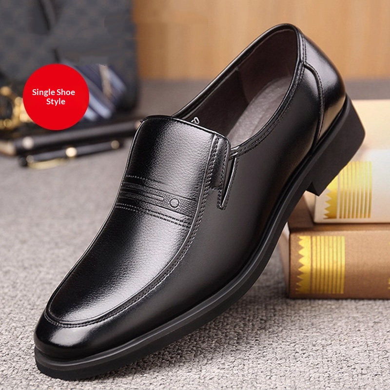 Herren Leder Slipper mit weicher Sohle