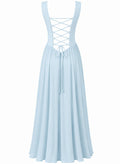 Ärmelloses, einfarbiges Kleid mit Kragen – Bild 4 | LuxeStyle
