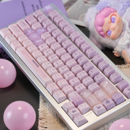Retro Music Tastenkappen, Pink-Lila – Ansicht 5