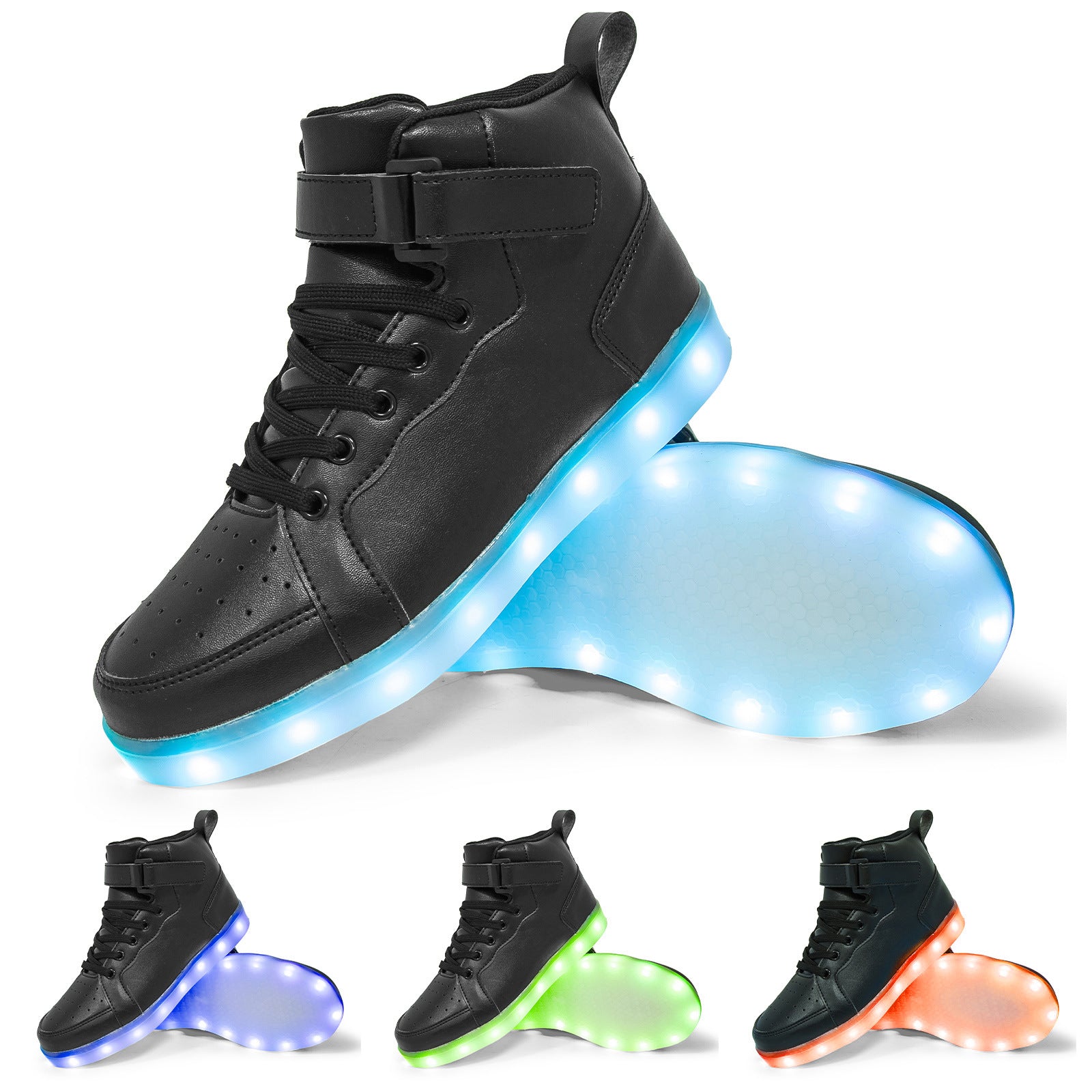 LED-High-Top-Sneaker mit Licht