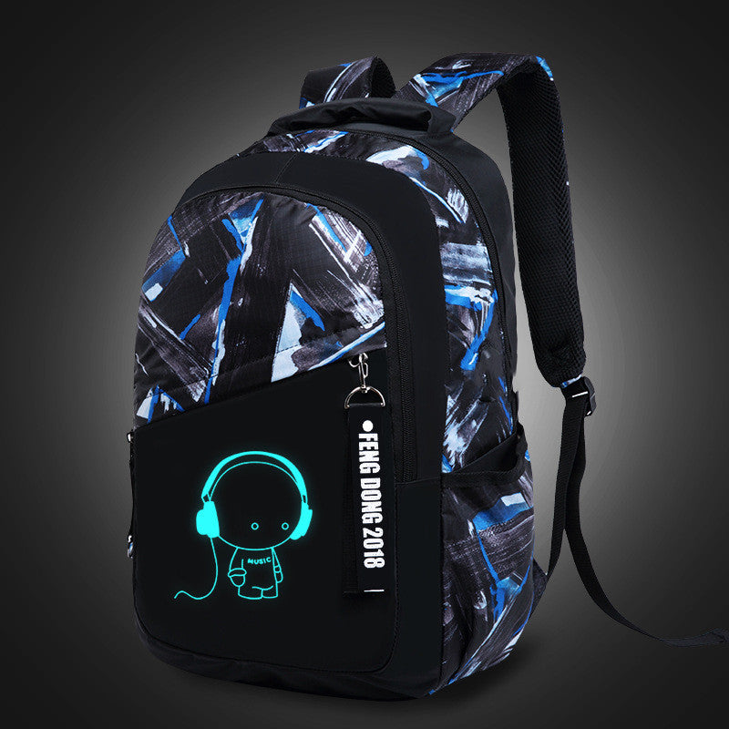 Cross‑border Schülerrucksack mit geometrischem Muster – Bild 2 | LuxeStyle