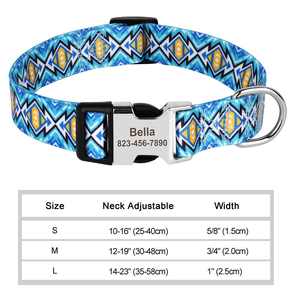 Personalisiertes Nylon-Halsband für Haustiere – Bild 19 | LuxeStyle