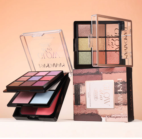 3-in-1 Lidschatten, Blush & Highlighter Palette