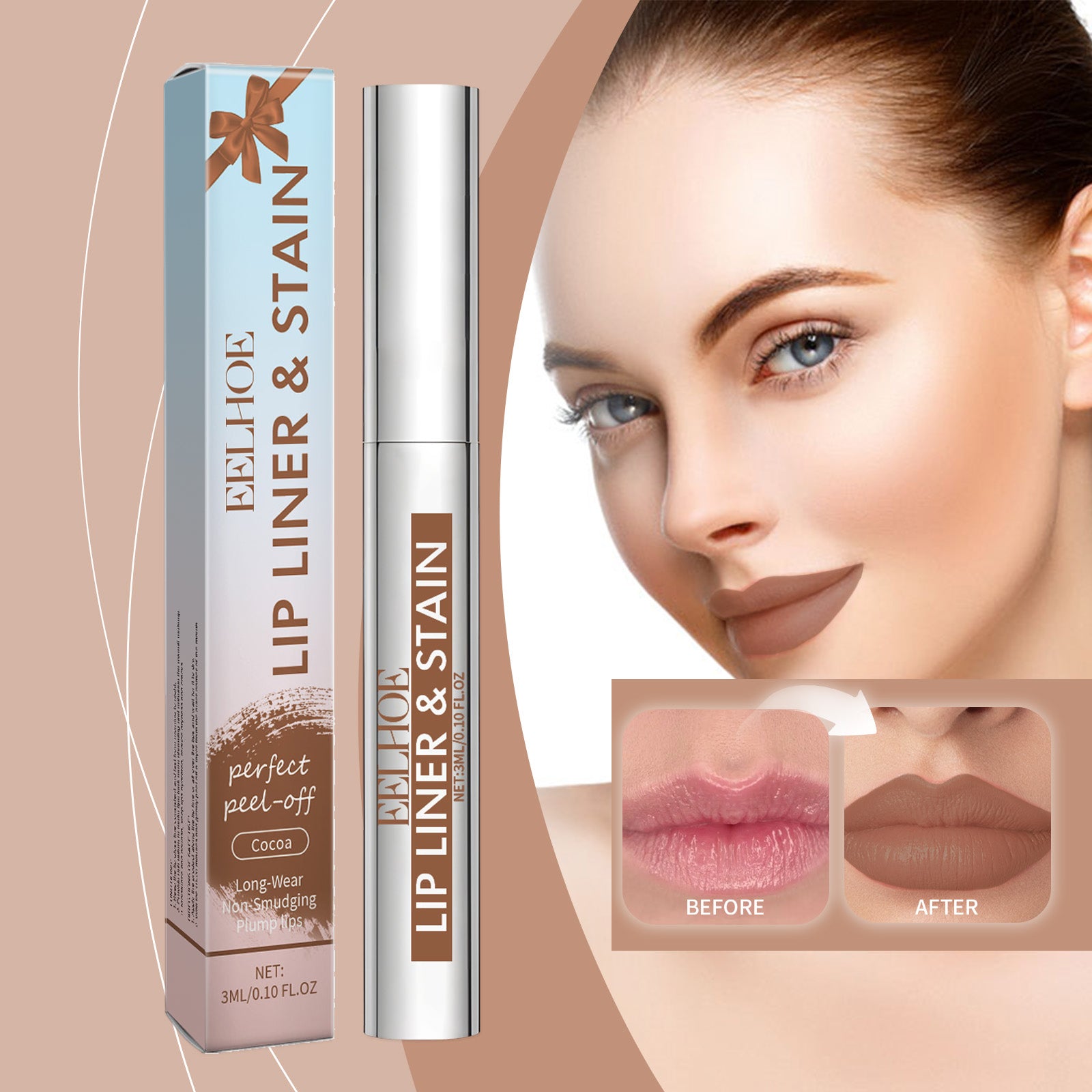 Peel-off Lip Gloss Kakao 3ml