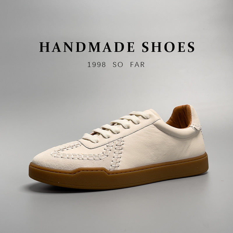Baseball Low-Cut Leder-Sneaker für Herren