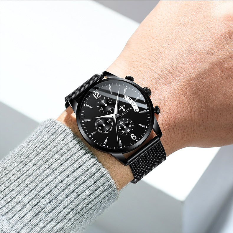 Männer Multifunktions-Lumineszenz-Wasserdichte Quarz-Uhr – Bild 6 | LuxeStyle