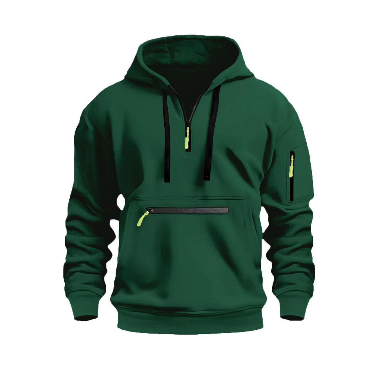 Wasserdichter Kapuzenpullover mit Reissverschluss – Bild 1 | LuxeStyle