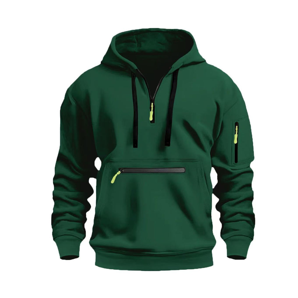 Wasserdichter Kapuzenpullover mit Reissverschluss