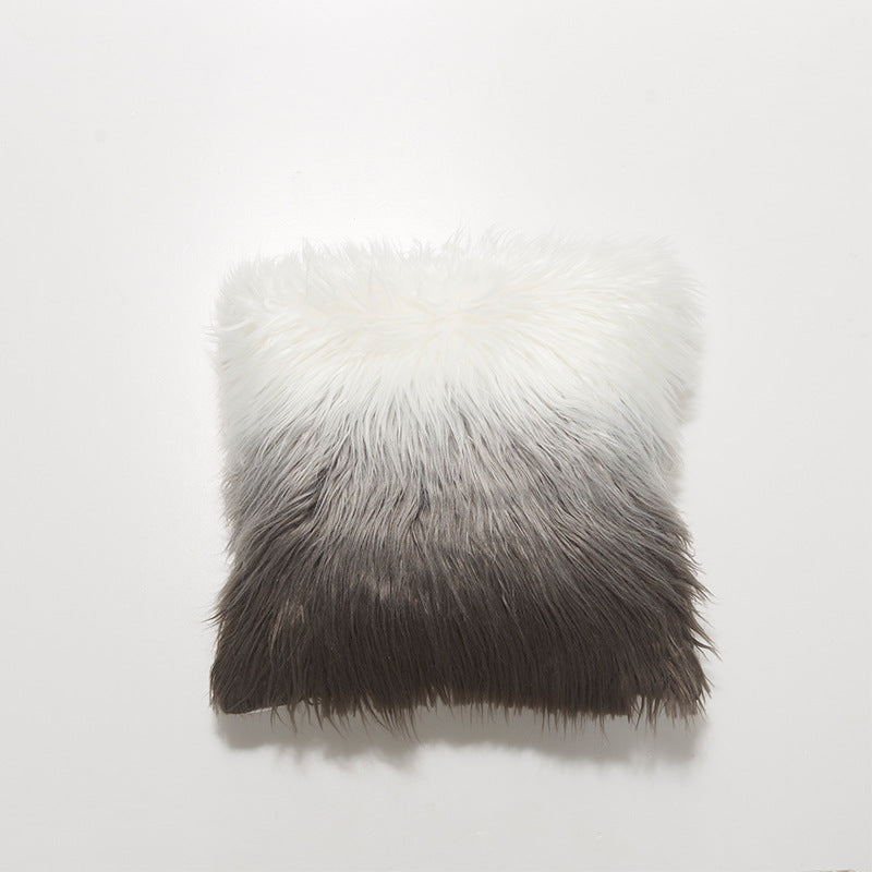 Wollkissen in Grau und Rosa – Bild 2 | LuxeStyle