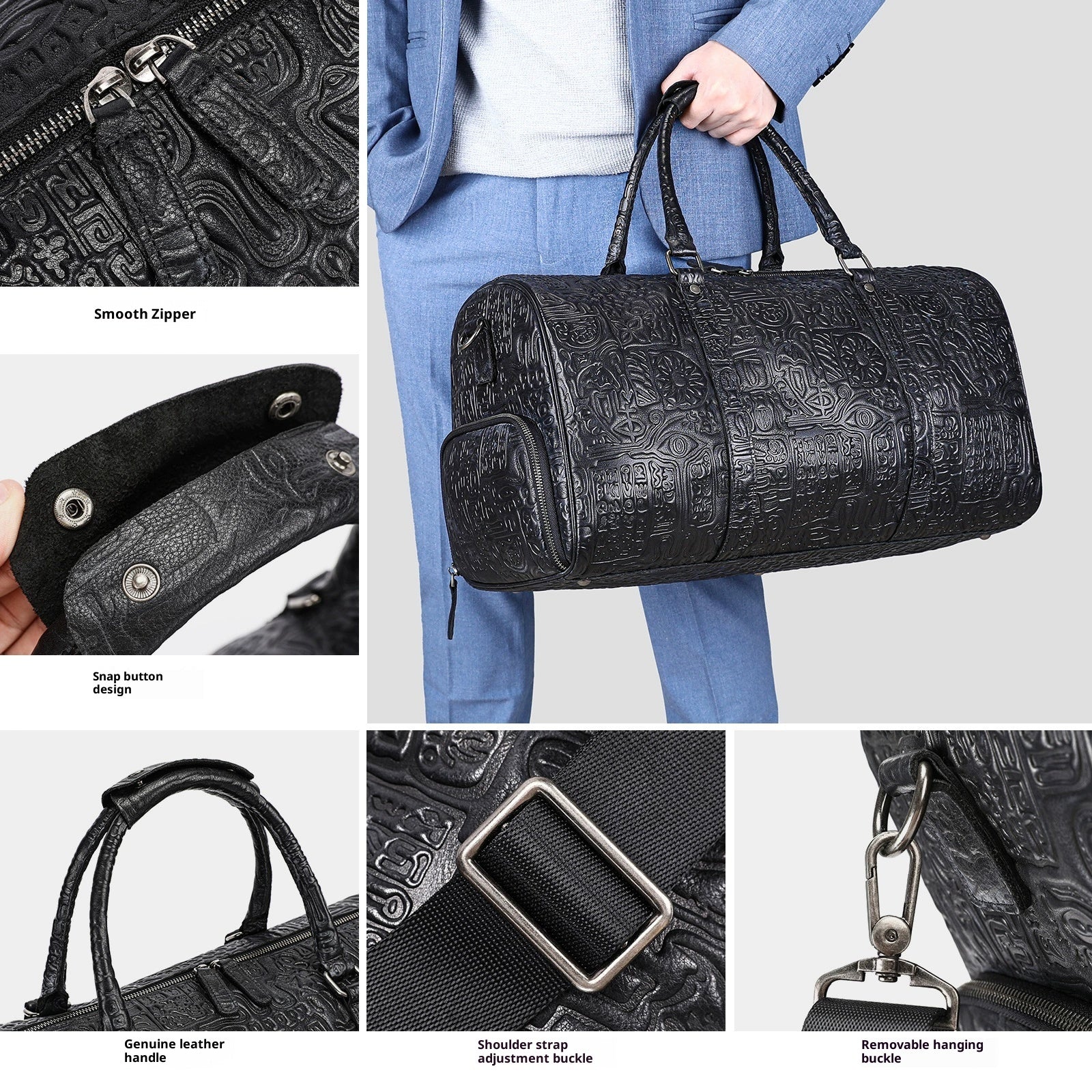 Retro Präge-Design Handtasche für Herren