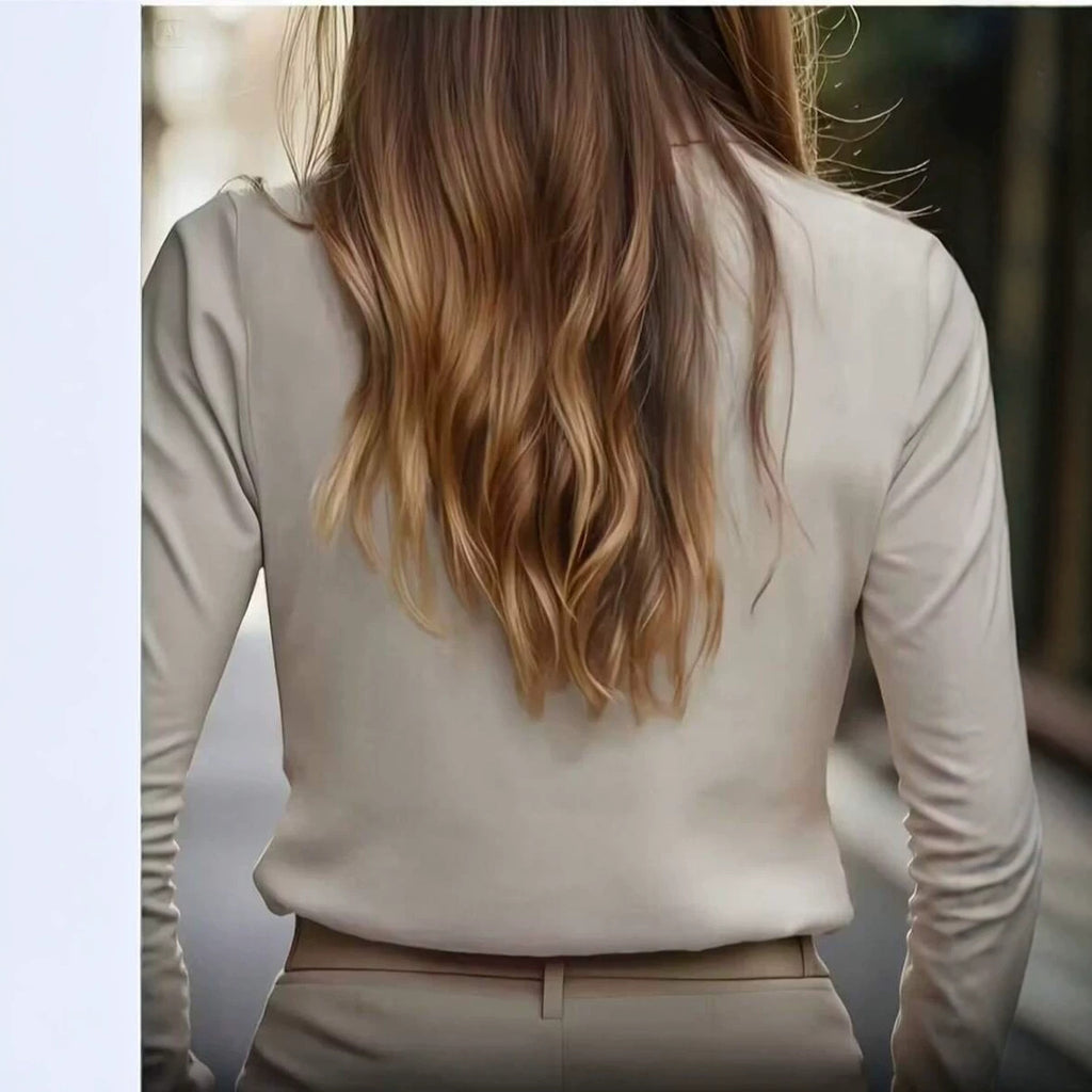 Minimalistisches Langarmshirt für Damen