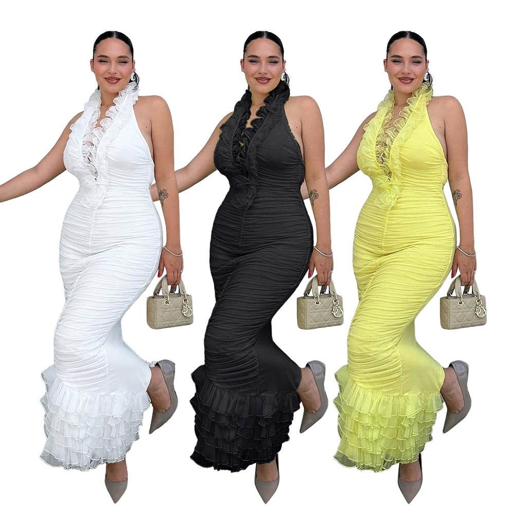 Halter-Abendkleid