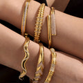 Armreif mit geometrischen Zirkonia-Akzenten | LuxeStyle