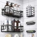 5-teiliges Dusch-Organizer-Set Edelstahl
