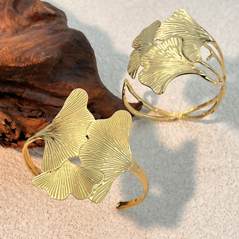 Vintage-Ginkgo-Blatt Armband
