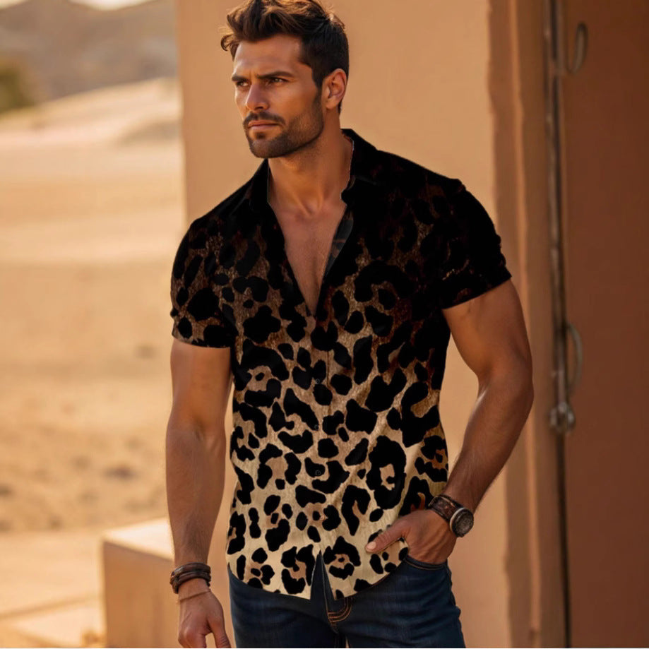 Herren Hemd mit Leopardenmuster – Bild 2 | LuxeStyle