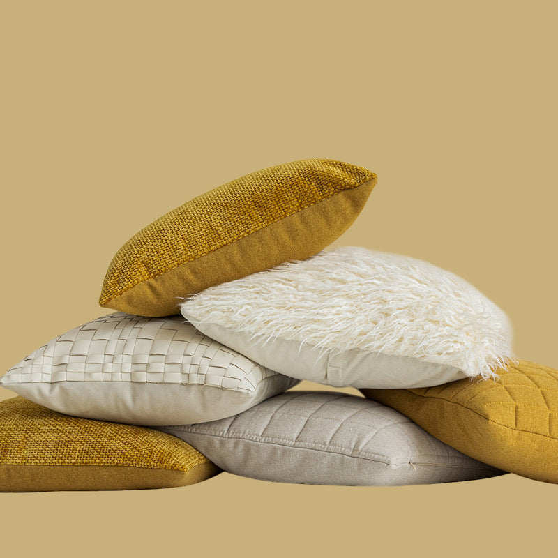 Kissenbezüge in Gelb und Beige