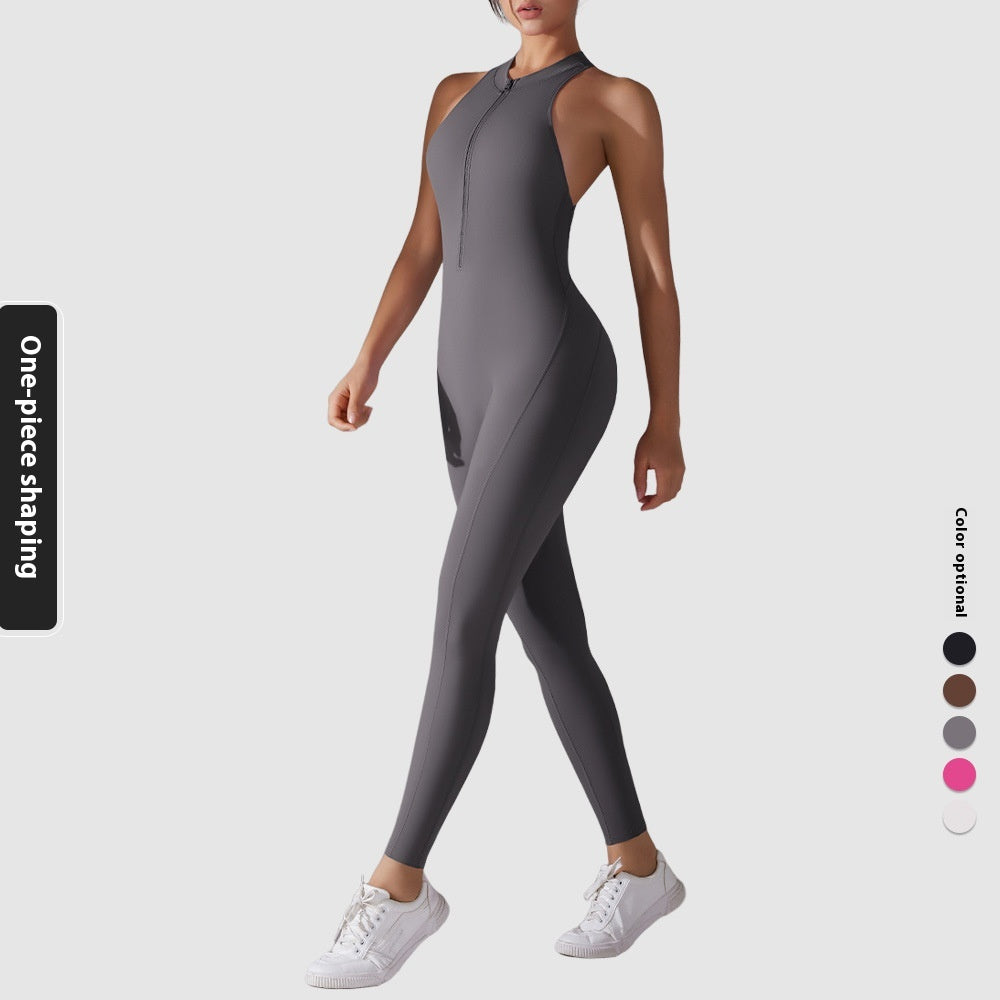 Sportlicher Jumpsuit mit Formeffekt