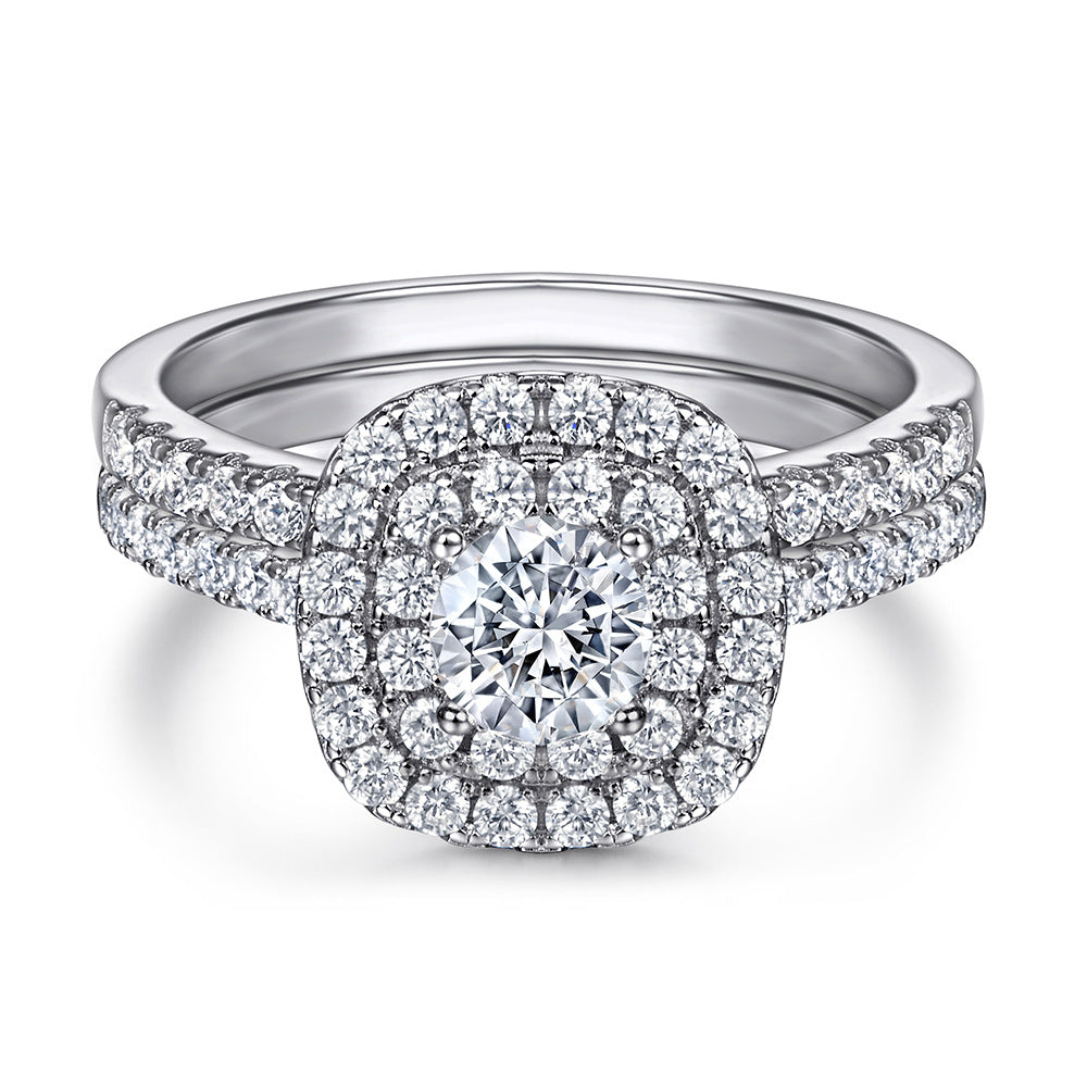 Sterling Silber Zirkon Ring Set – Bild 3 | LuxeStyle