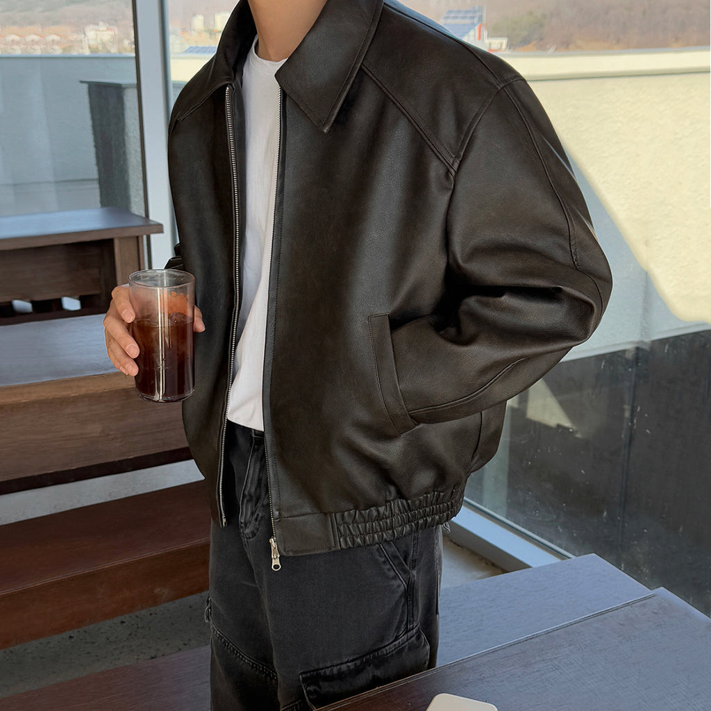 Lässige Jacke mit Reverskragen