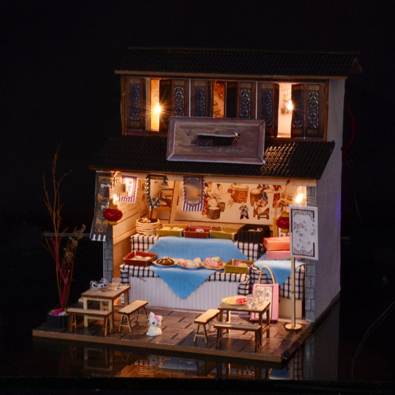 Holzhaus Miniatur Spielzeug – Bild 3 | LuxeStyle