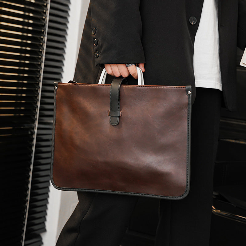Men's Casual Messenger Bag aus PU-Leder – Bild 3 | LuxeStyle