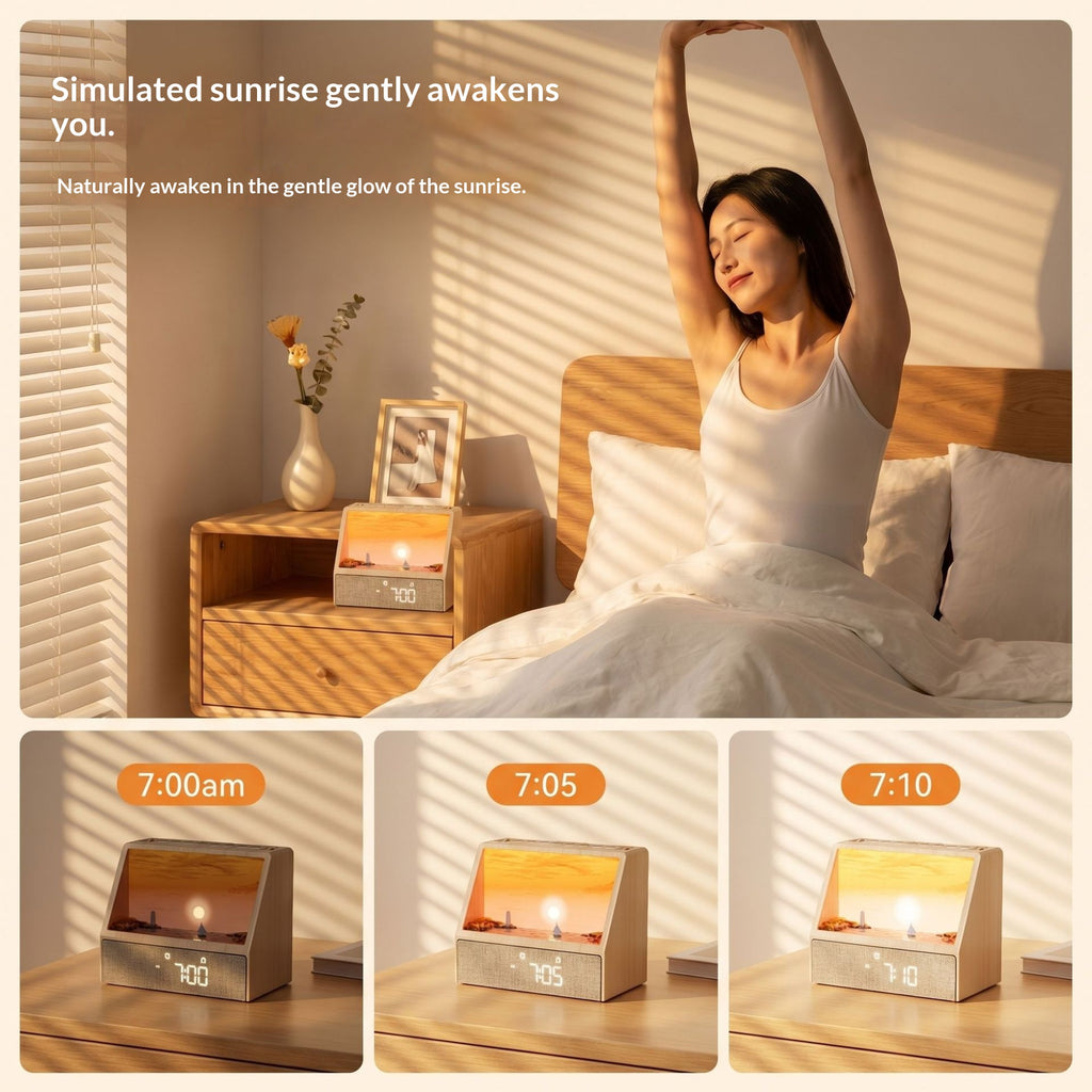Sonnenaufgangs‑Wecker mit Bluetooth‑So – Bild 4 | LuxeStyle