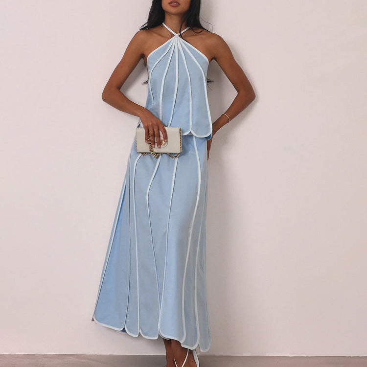 Sommer Damen Street-Style Langes Rockset