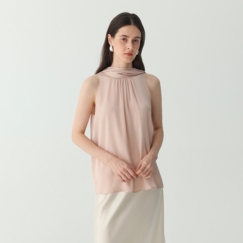 Seiden-Top mit Schleifendetail für Damen